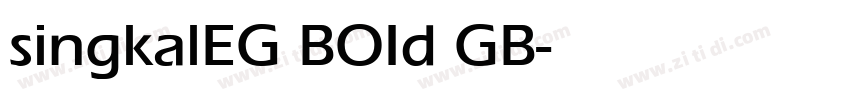 singkalEG BOId GB字体转换